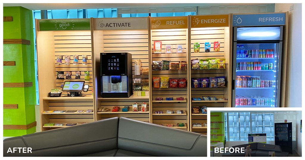 Before and After: How a Micro Market Can Upgrade a Houston Breakroom